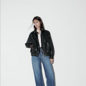 Zara faux leather jacket